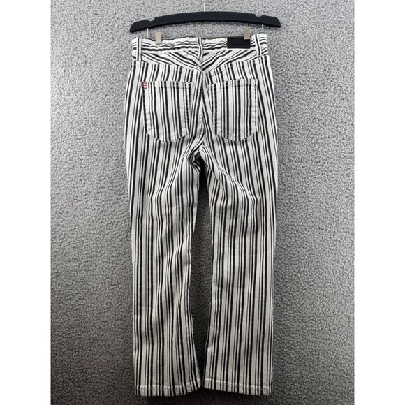 Urban Outfitters BDG Black & White Striped Ankle Straight Leg Jeans Size 26 - Picture 3 of 9
